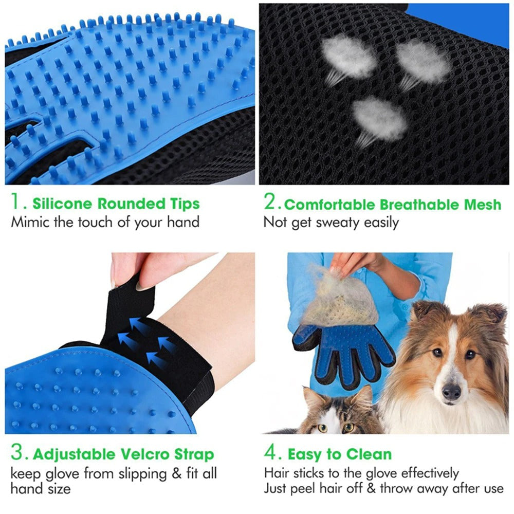 Self-Cleaning Grooming Gloves For Cats