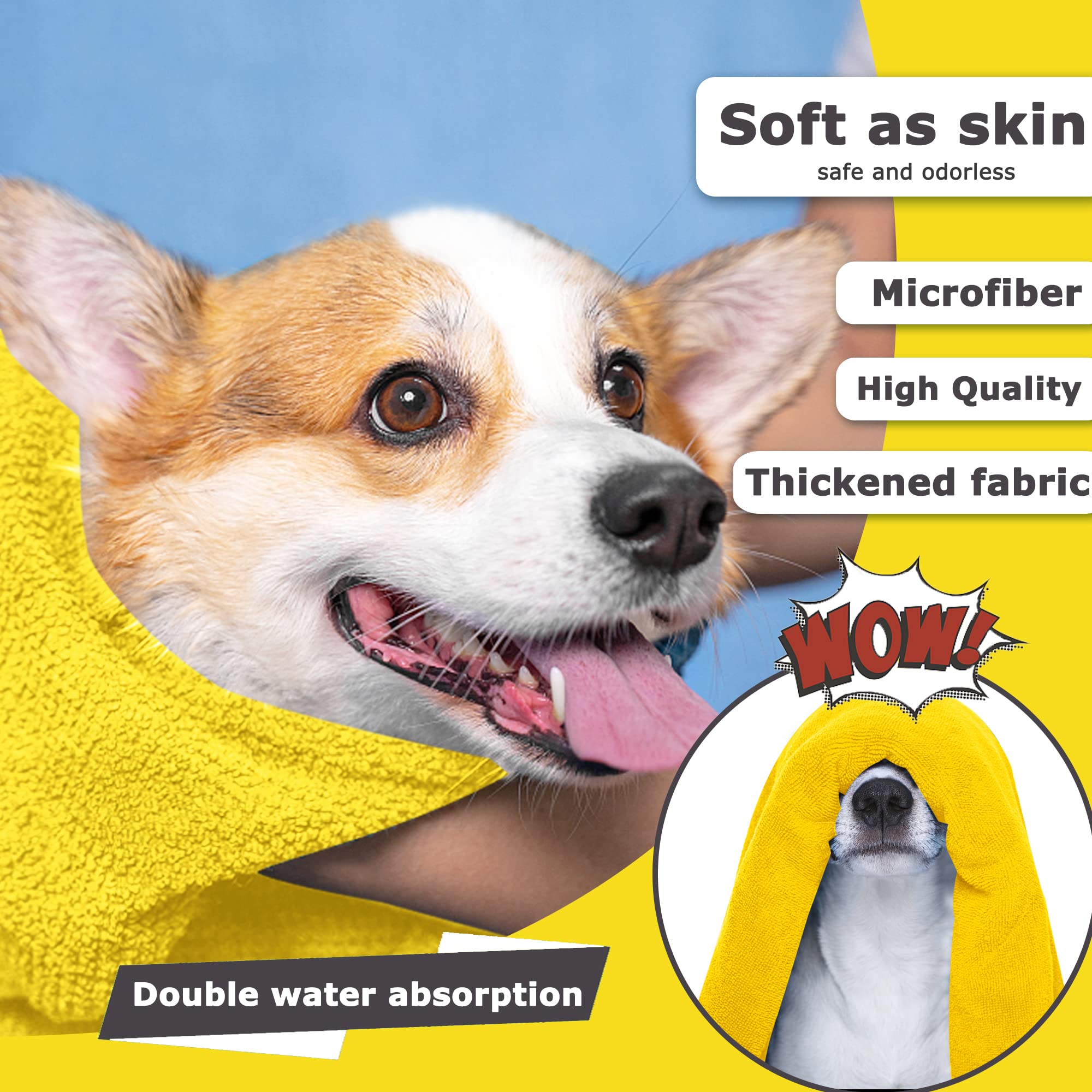 Micro-Fiber Soft Towel For Dogs